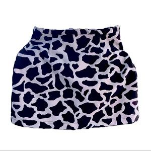 Cow Print Skirt